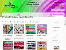 Tablet Screenshot of kontrollband-shop24.de